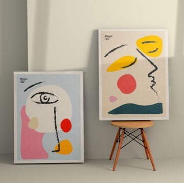 2 Parçalı Kanvas Tablo