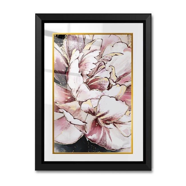 Çerçeveli Cam Paspartulu Tablo