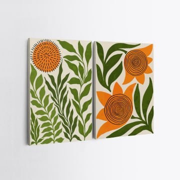 2 Parçalı Kanvas Tablo