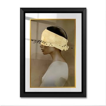 Çerçeveli Cam Paspartulu Tablo