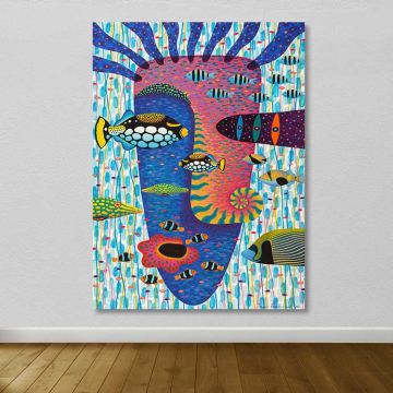 Dev Boyut Kanvas Tablo 100cm x 140cm