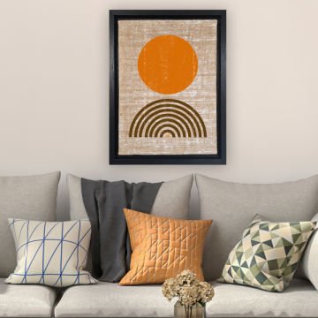 Siyah L Çerçeveli Tablo 46cm x 66cm