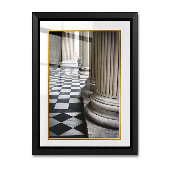 Çerçeveli Cam Paspartulu Tablo