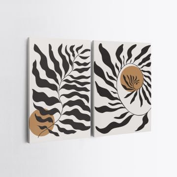 2 Parçalı Kanvas Tablo