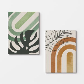 2 Parçalı Kanvas Tablo