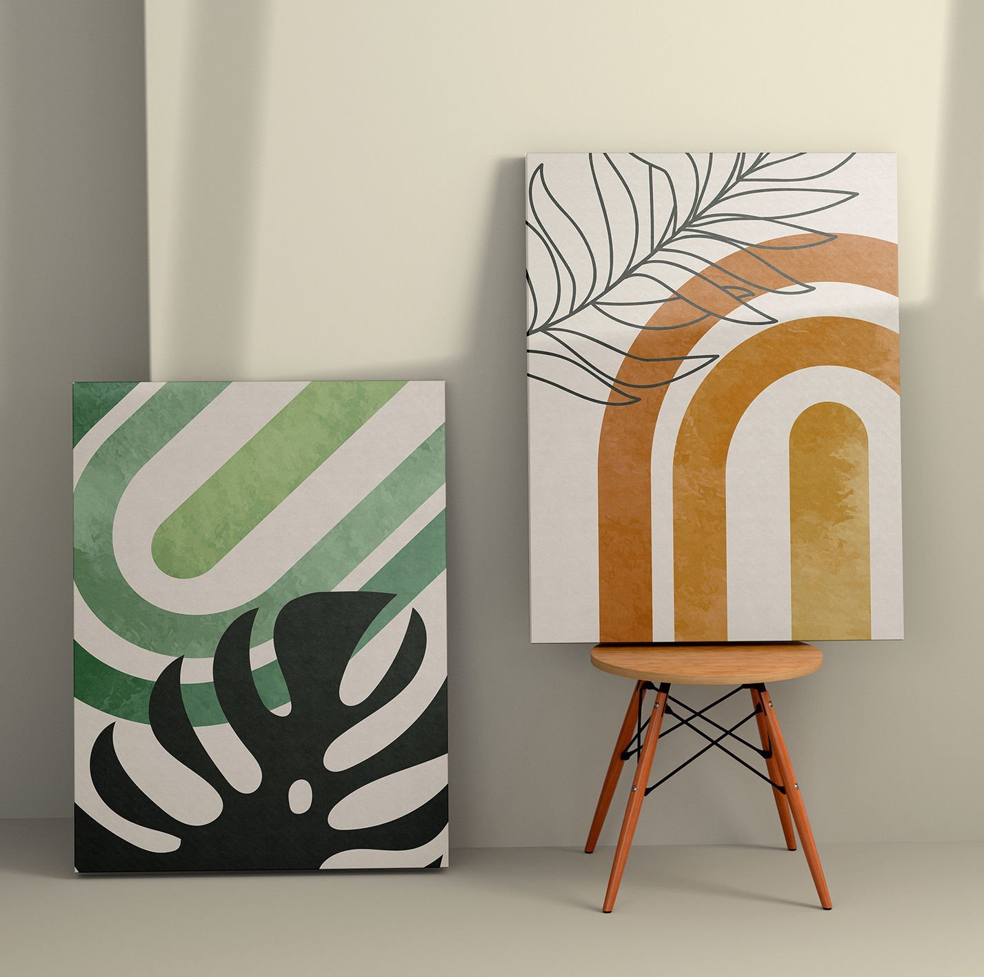 2 Parçalı Kanvas Tablo