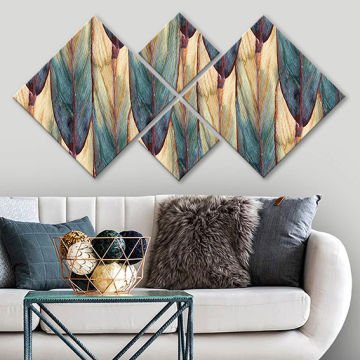 4 Parçalı Mdf Tablo 40cm x 40cm