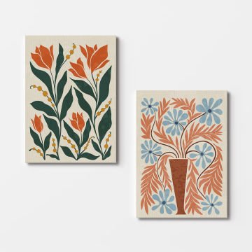 2 Parçalı Kanvas Tablo