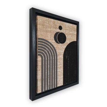 Siyah L Çerçeveli Tablo 96cm x 136cm
