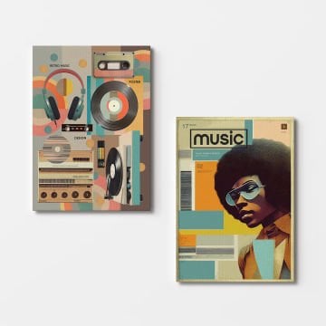 2 Parçalı Kanvas Tablo