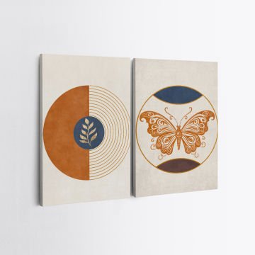 2 Parçalı Kanvas Tablo
