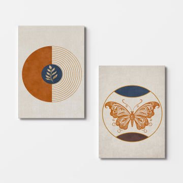 2 Parçalı Kanvas Tablo