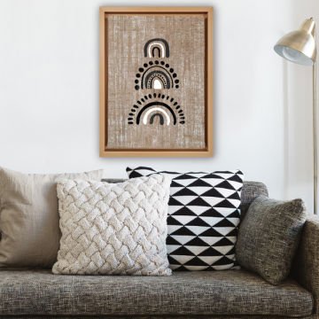 Naturel L Çerçeveli Tablo 66cm x 96cm