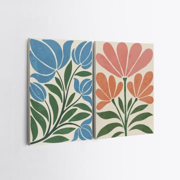 2 Parçalı Kanvas Tablo