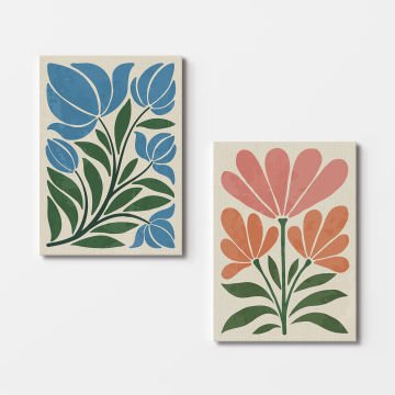 2 Parçalı Kanvas Tablo