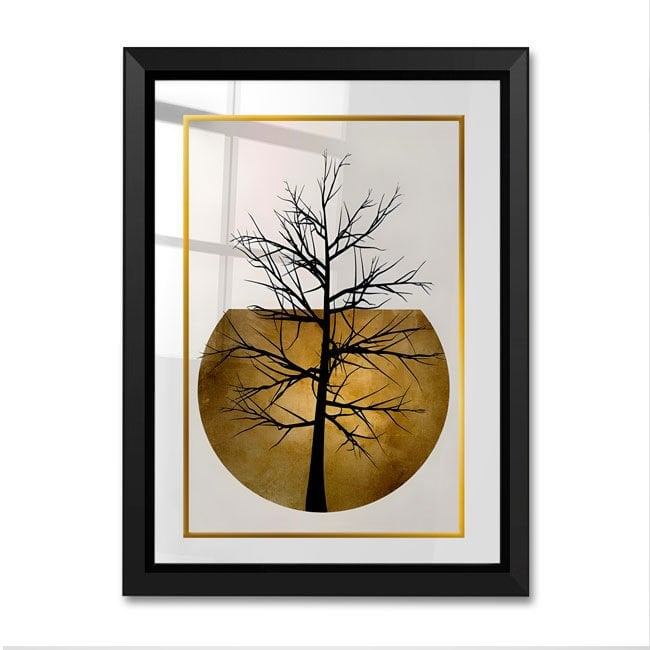 Çerçeveli Cam Paspartulu Tablo 52cm x 72cm