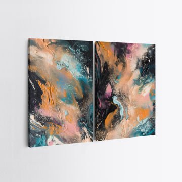 2 Parçalı Kanvas Tablo