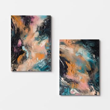 2 Parçalı Kanvas Tablo