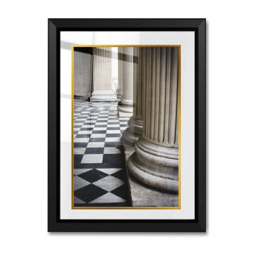 Çerçeveli Cam Paspartulu Tablo 52cm x 72cm