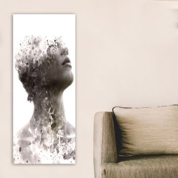 Dikey Kanvas Tablo 40cm x 100cm