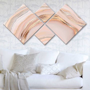 4 Parçalı Mdf Tablo 40cm x 40cm