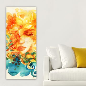 Dikey Kanvas Tablo 40cm x 100cm