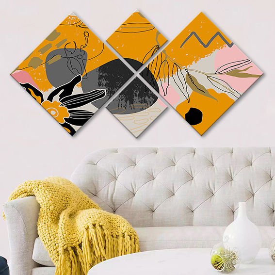 4 Parçalı Mdf Tablo 40cm x 40cm