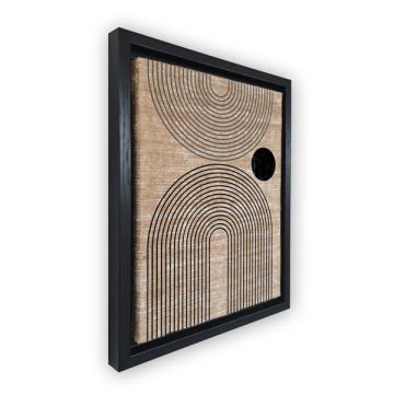 Siyah L Çerçeveli Tablo