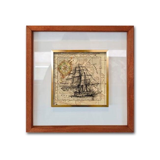 Çerçeveli Cam Paspartulu Tablo