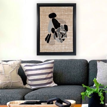 Siyah L Çerçeveli Tablo