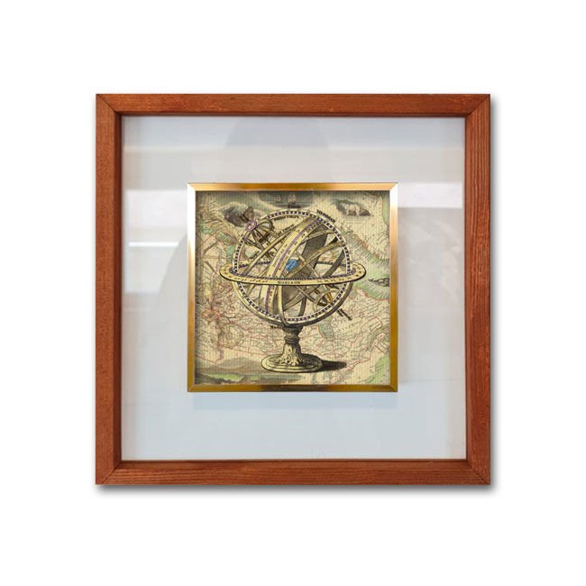 Çerçeveli Cam Paspartulu Tablo