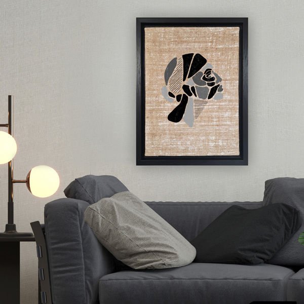 Siyah L Çerçeveli Tablo