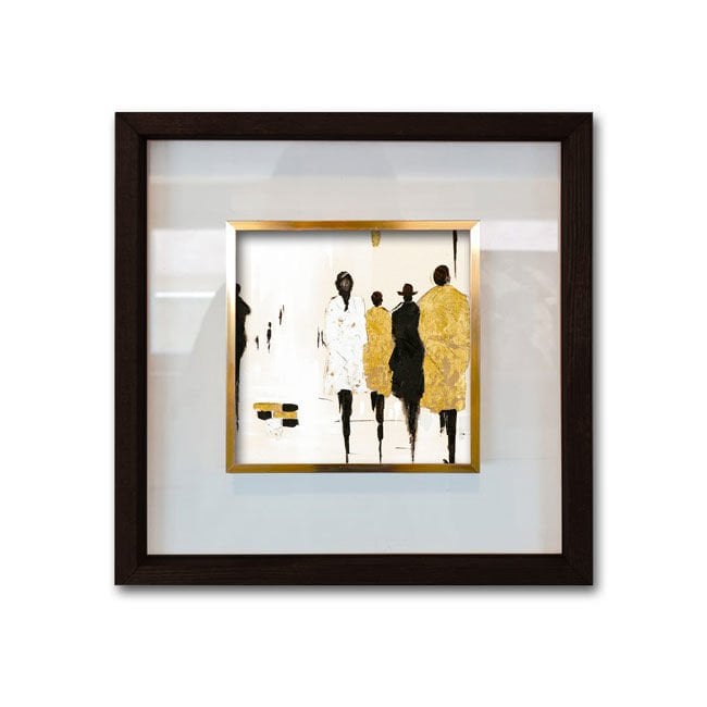 Siyah Çerçeveli Cam Paspartulu Tablo