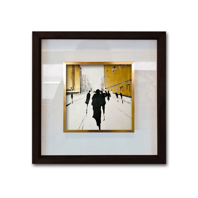 Siyah Çerçeveli Cam Paspartulu Tablo