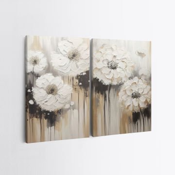 2 Parçalı Kanvas Tablo 30cm x 40cm - 2 Parça