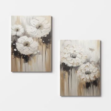 2 Parçalı Kanvas Tablo 30cm x 40cm - 2 Parça
