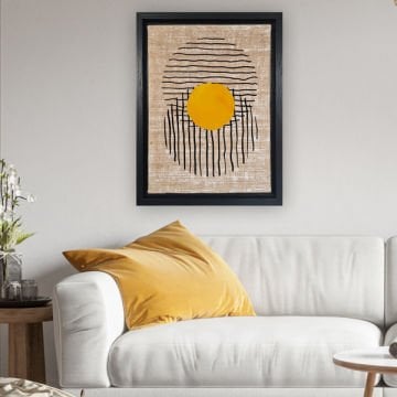 Siyah L Çerçeveli Tablo