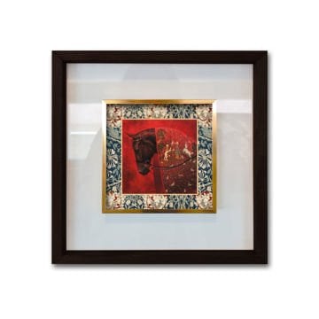 Siyah Çerçeveli Cam Paspartulu Tablo