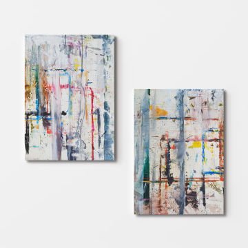 2 Parçalı Kanvas Tablo 30cm x 40cm - 2 Parça