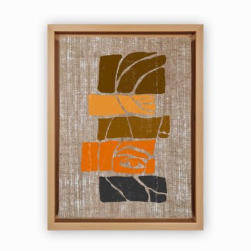 Naturel L Çerçeveli Tablo 96cm x 136cm