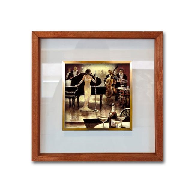 Çerçeveli Cam Paspartulu Tablo