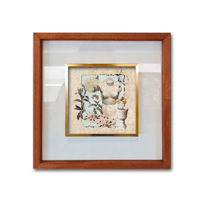 Çerçeveli Cam Paspartulu Tablo