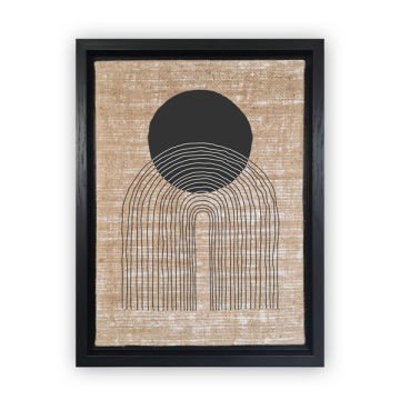 Siyah L Çerçeveli Tablo 46cm x 66cm