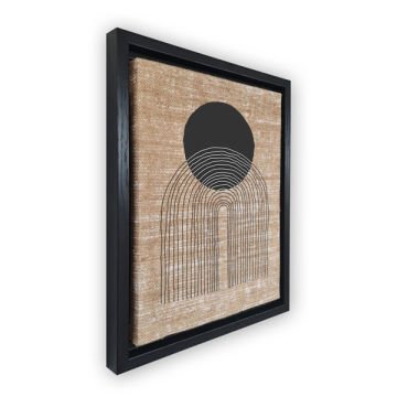 Siyah L Çerçeveli Tablo 46cm x 66cm