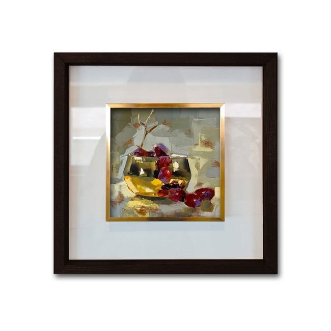 Siyah Çerçeveli Cam Paspartulu Tablo