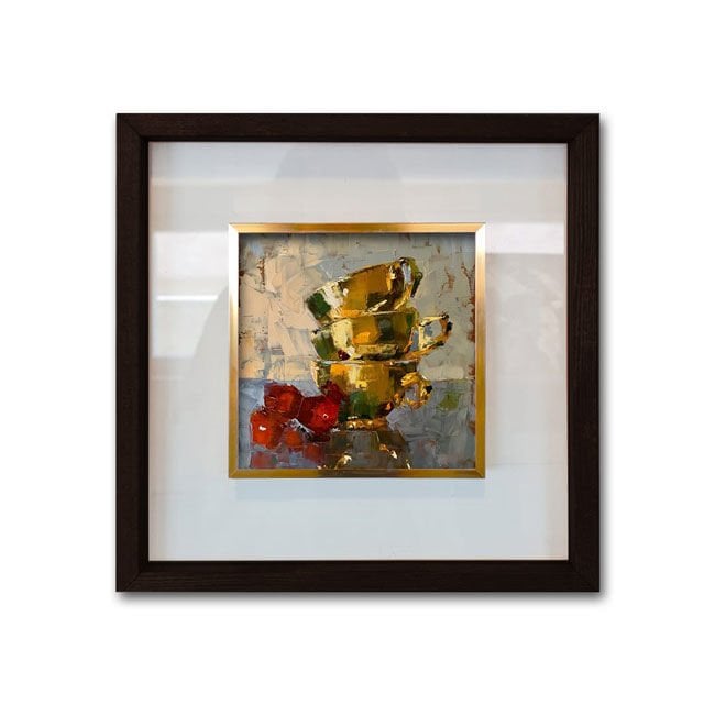 Siyah Çerçeveli Cam Paspartulu Tablo