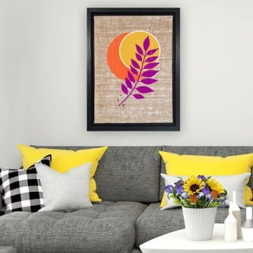 Siyah L Çerçeveli Tablo