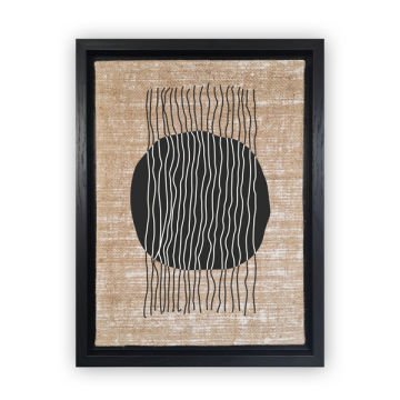 Siyah L Çerçeveli Tablo