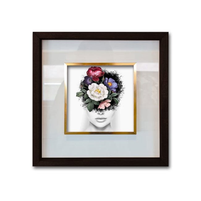 Siyah Çerçeveli Cam Paspartulu Tablo