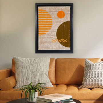 Siyah L Çerçeveli Tablo 96cm x 136cm